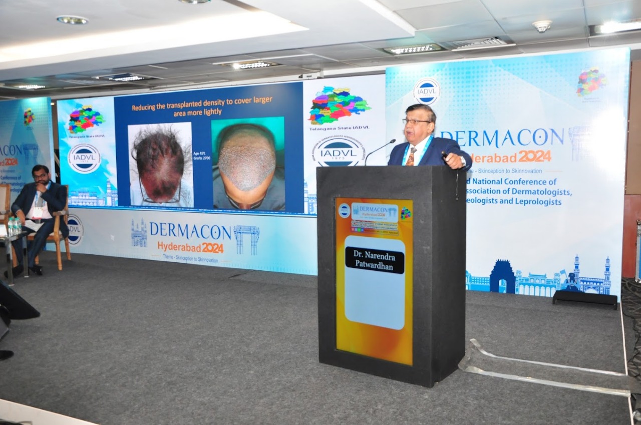 DERMACON Hyderabad 2024 — Dr. Narendra Patwardhan podium session